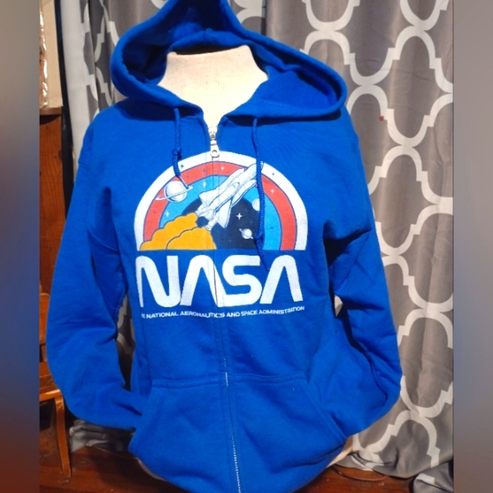 NASA zip front hoodie